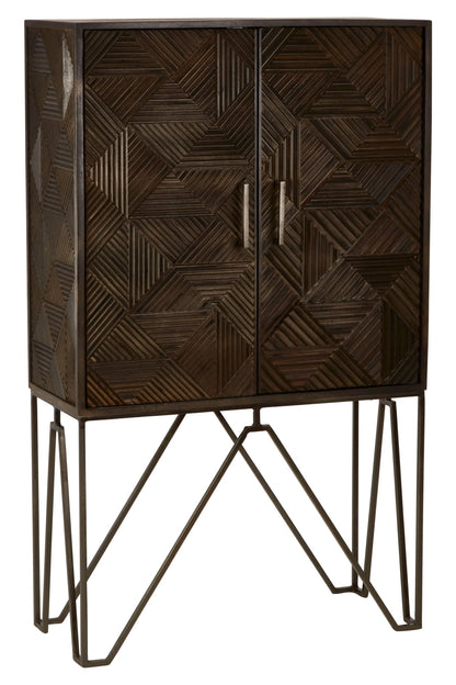 Savoy Carved Mango Wood Cabinet