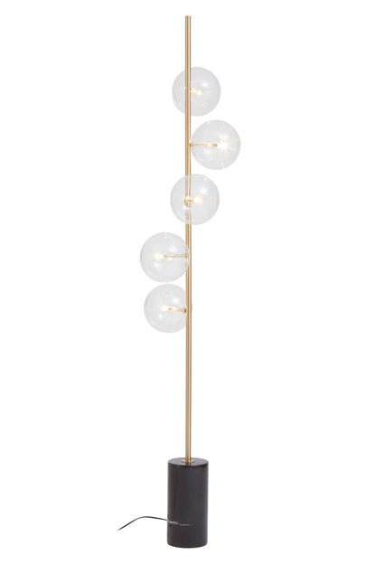 Cambridge Marble and 5 Bulb Floor Lamp 