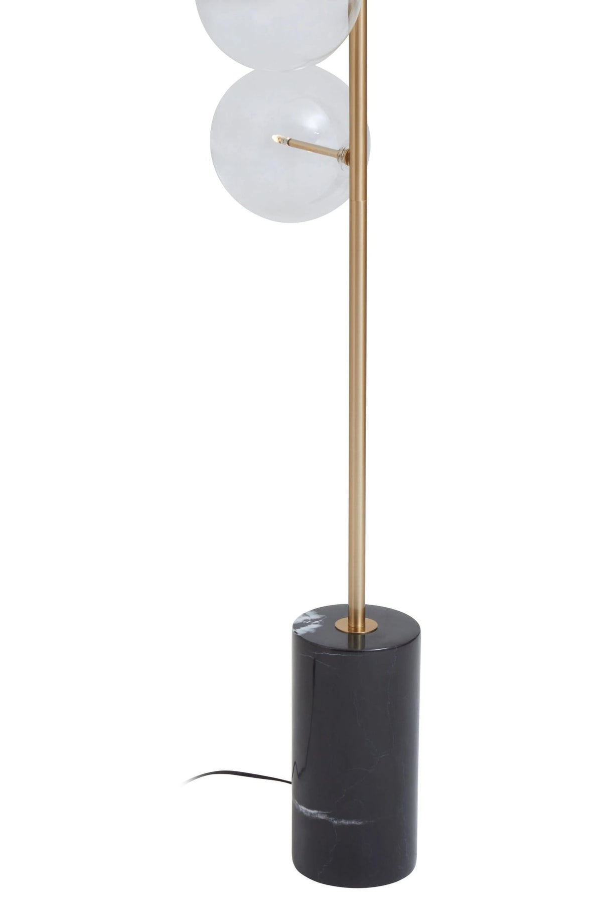 Cambridge Marble and 5 Bulb Floor Lamp #colour_black-brass