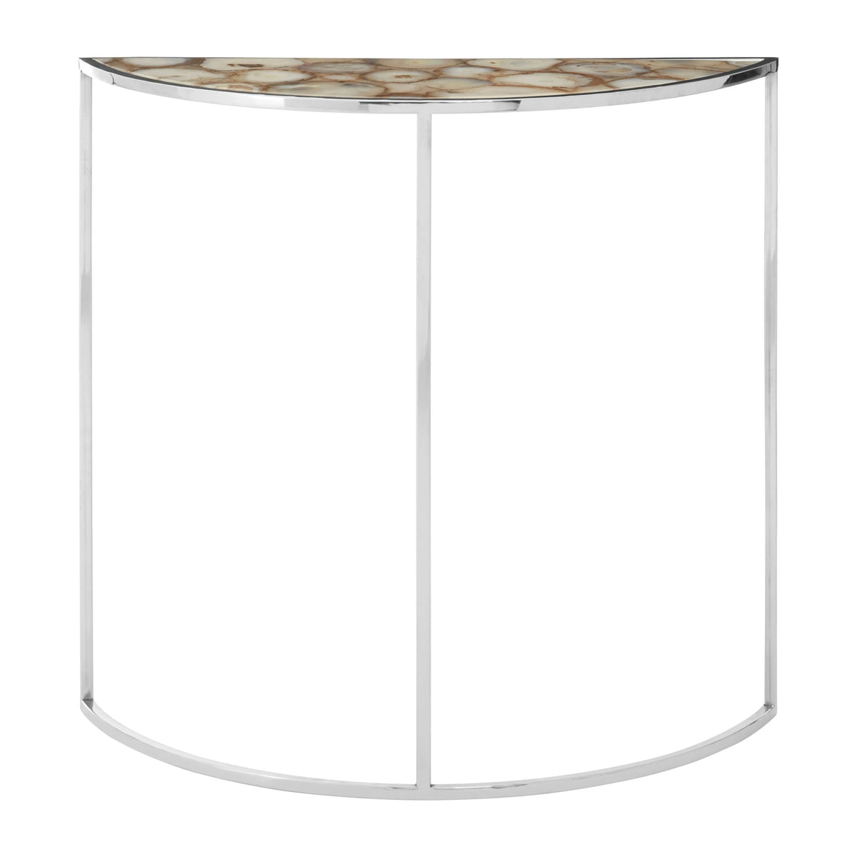 Loxley Agate and Half Moon Console Table 