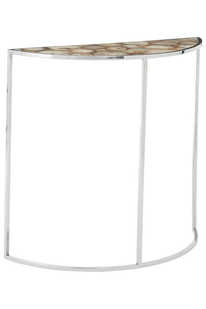 Loxley Agate and Half Moon Console Table 