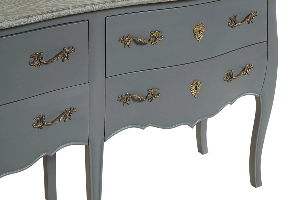 Stirling Dark Grey 4 Drawer Sideboard