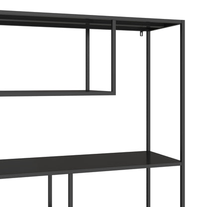 Oxford Black Metal Multi Tier Shelving Unit