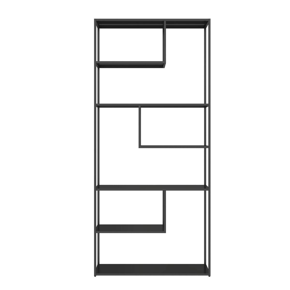 Oxford Black Metal Multi Tier Shelving Unit