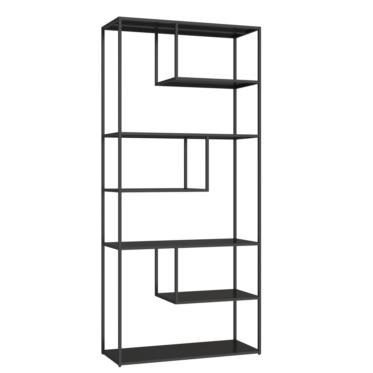 Oxford Black Metal Multi Tier Shelving Unit