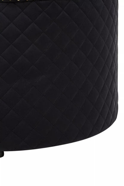 Windsor Round Velvet Ottoman 