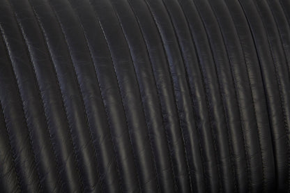 Verona 2 Seat Black Leather Sofa