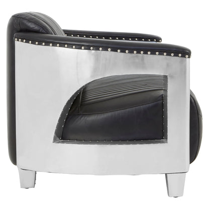 Verona 2 Seat Black Leather Sofa