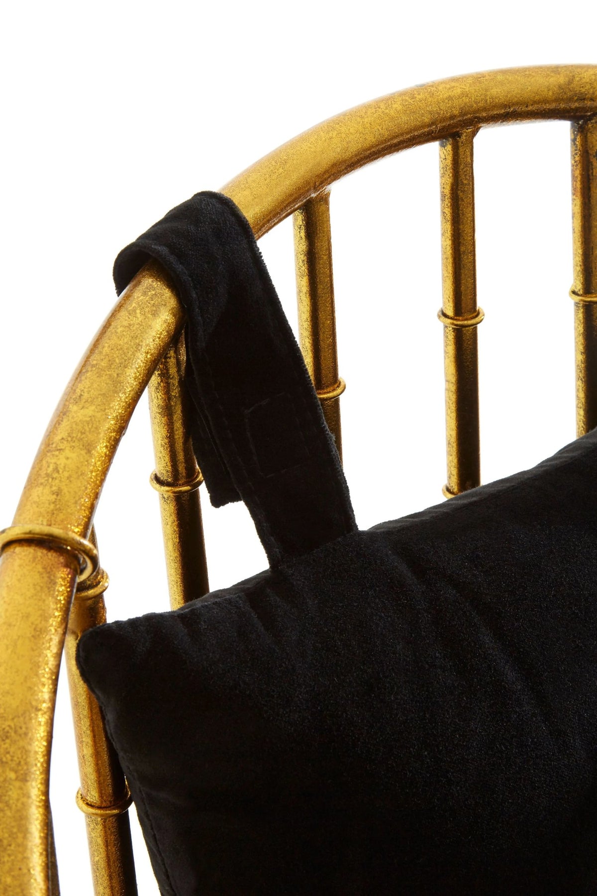 Balmoral Gold Bamboo Design Frame Accent Armchair