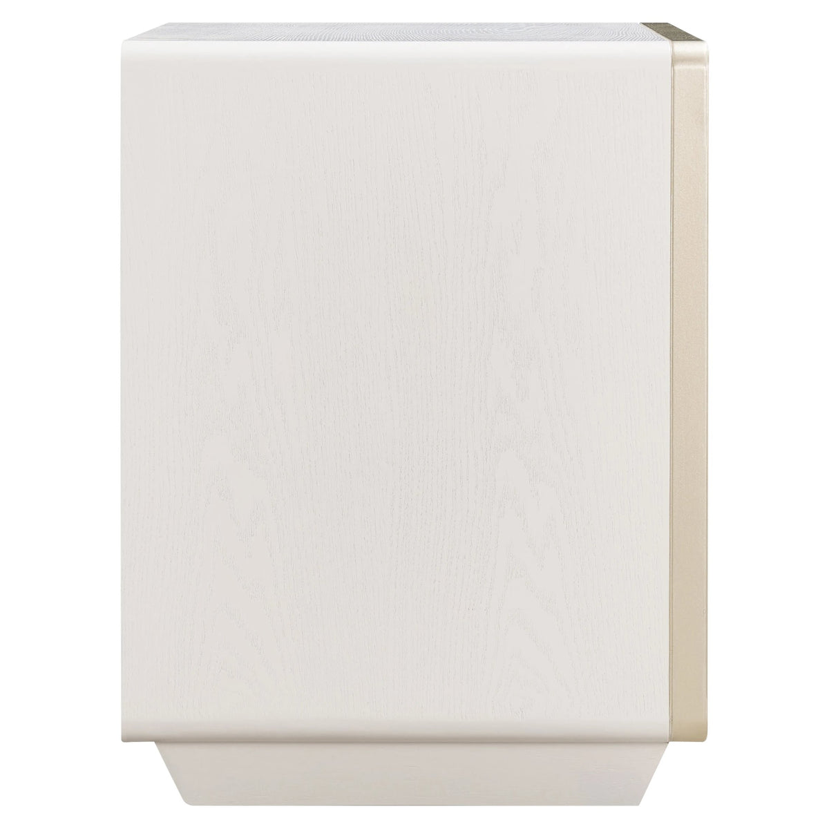 Rye Wood Veneer Two Drawer Bedside Table 