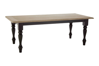 Vienna Grey Wash and Antique Black Dining Table