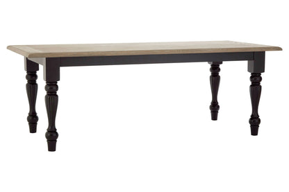 Vienna Grey Wash and Antique Black Dining Table