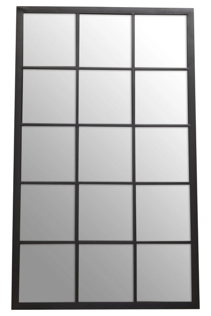 Hayle Black Grid Full Length Large Wall Mirror