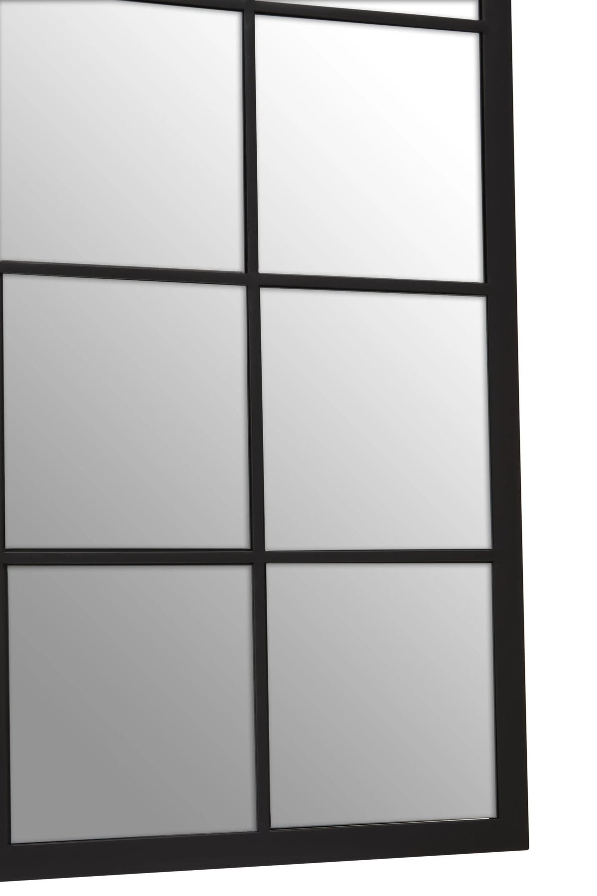 Hayle Black Grid Full Length Large Wall Mirror