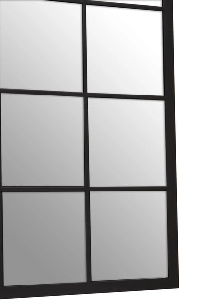 Hayle Black Grid Full Length Large Wall Mirror