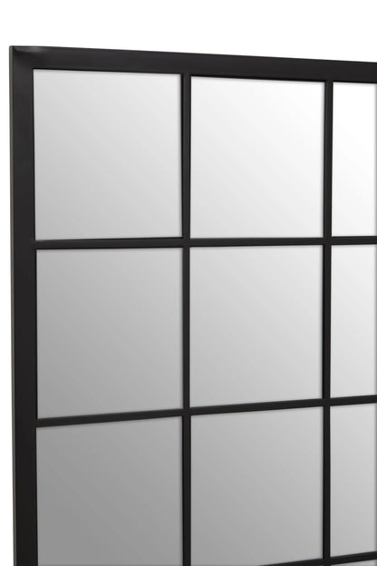 Hayle Black Grid Full Length Large Wall Mirror