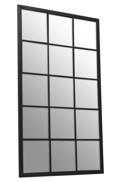 Hayle Black Grid Full Length Large Wall Mirror