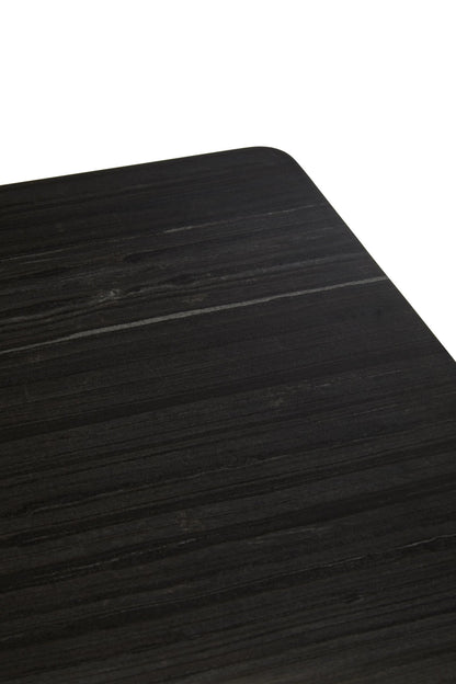 Loxley Black Marble Top Rectangular Dining Table