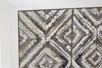 Canterbury Rustic Chevron 2 Door Cabinet