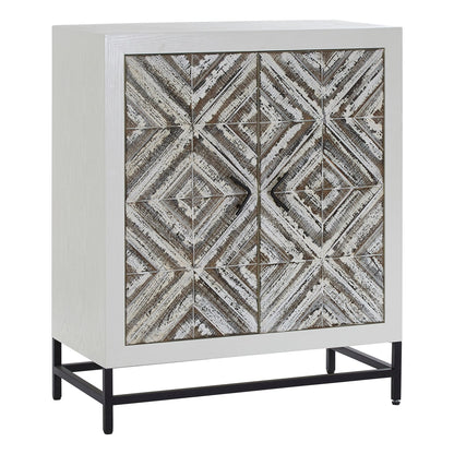 Canterbury Rustic Chevron 2 Door Cabinet