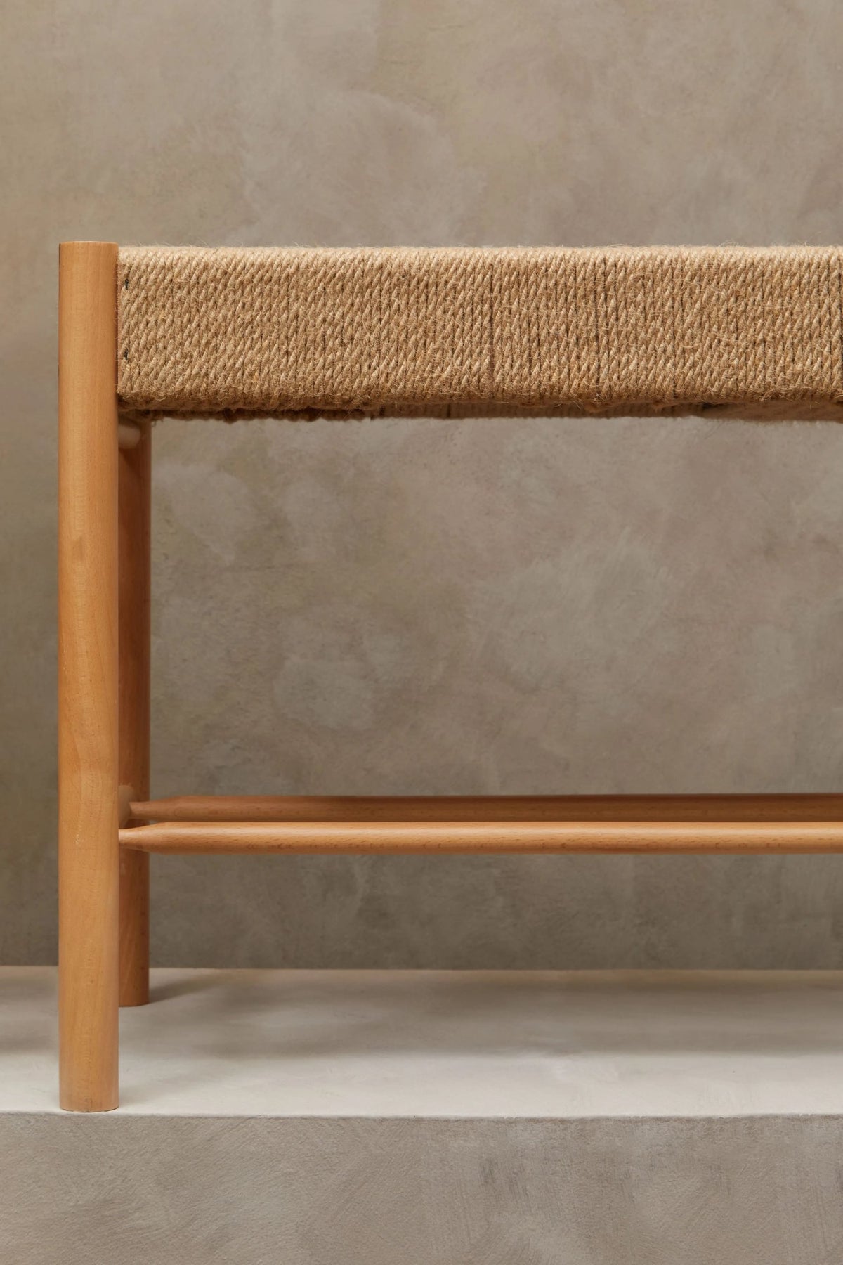 Harrogate Natural Rope and Beechwood Bench