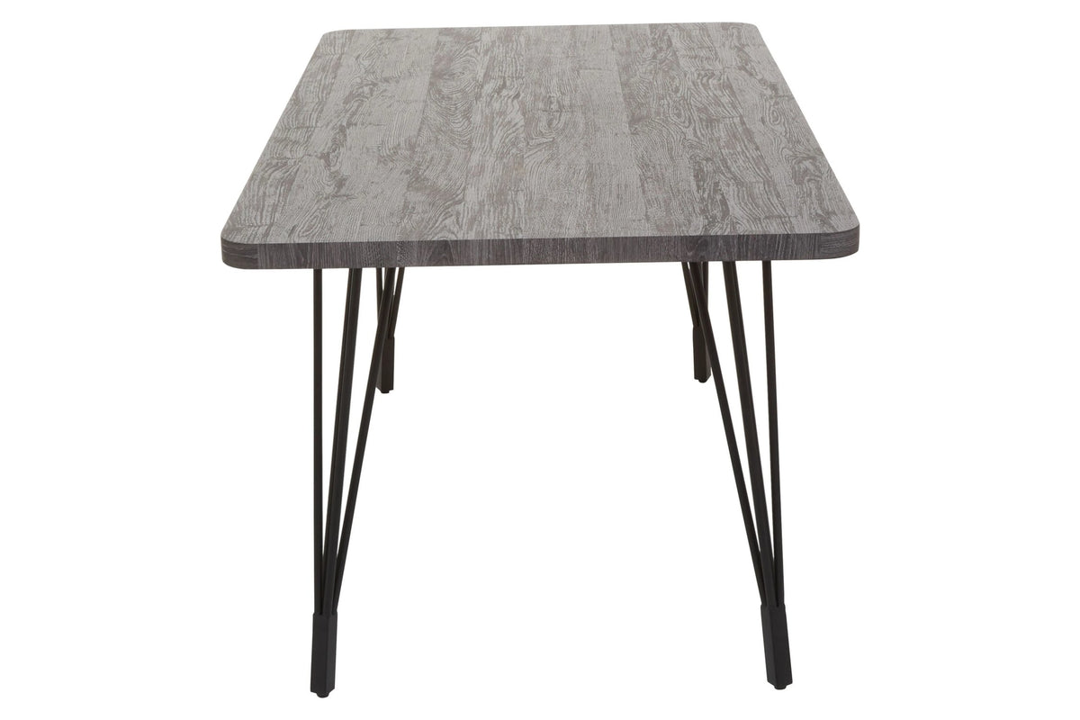 Aldeburgh Dark Grey Veneer Dining Table