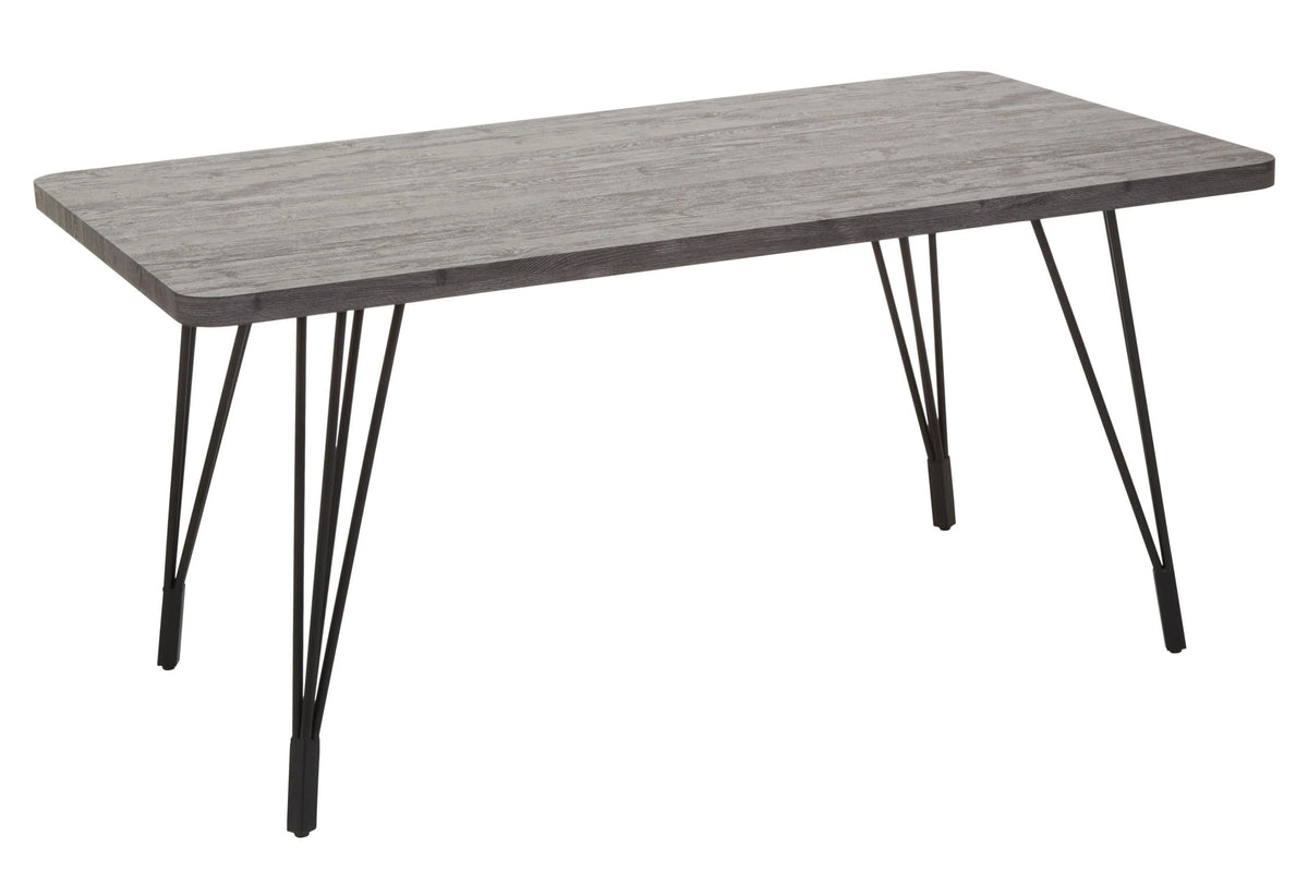 Aldeburgh Dark Grey Veneer Dining Table
