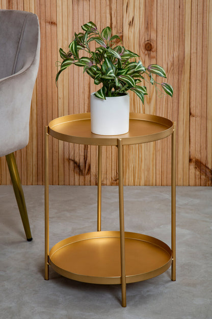Whitby Gold Side Table