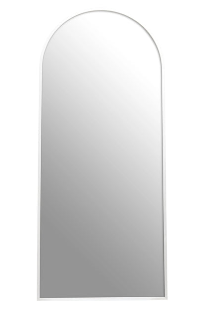 Hayle Silver Finish Arched Full Length Wall Mirror