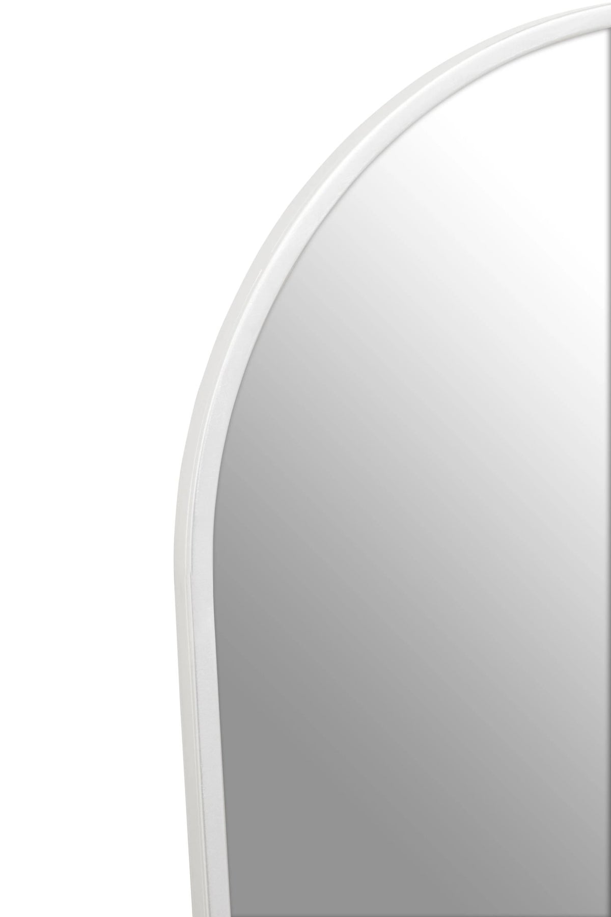 Hayle Silver Finish Arched Full Length Wall Mirror