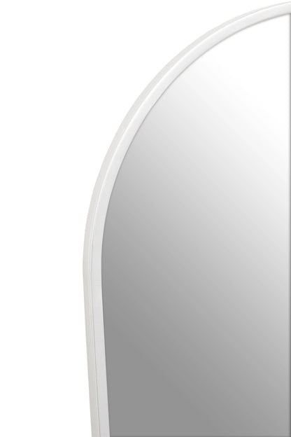 Hayle Silver Finish Arched Full Length Wall Mirror