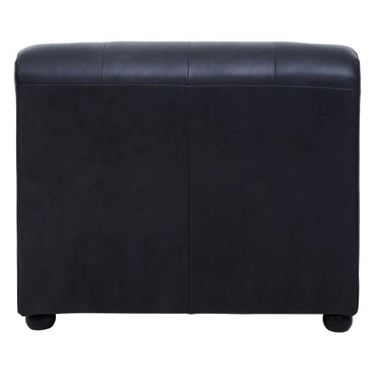Bath Antique Black Modular Leather Sofa (left-hand)