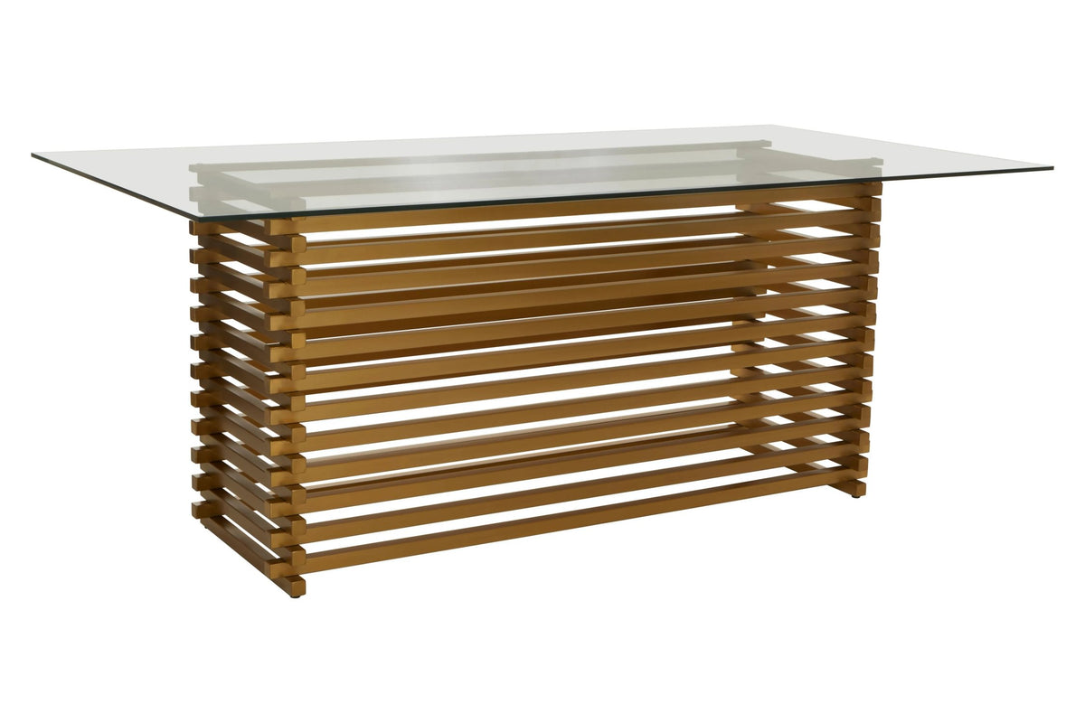 Valencia Rectangular Glass Dining Table 