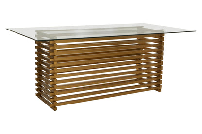 Valencia Rectangular Glass Dining Table 