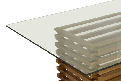 Valencia Rectangular Glass Dining Table 