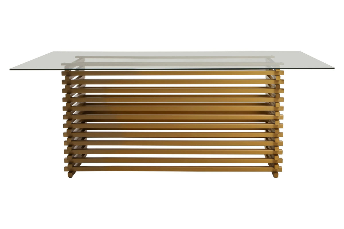 Valencia Rectangular Glass Dining Table 