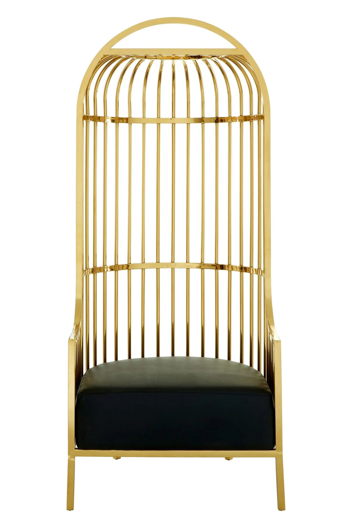 Notting Gold Finish Dome Cage Chair