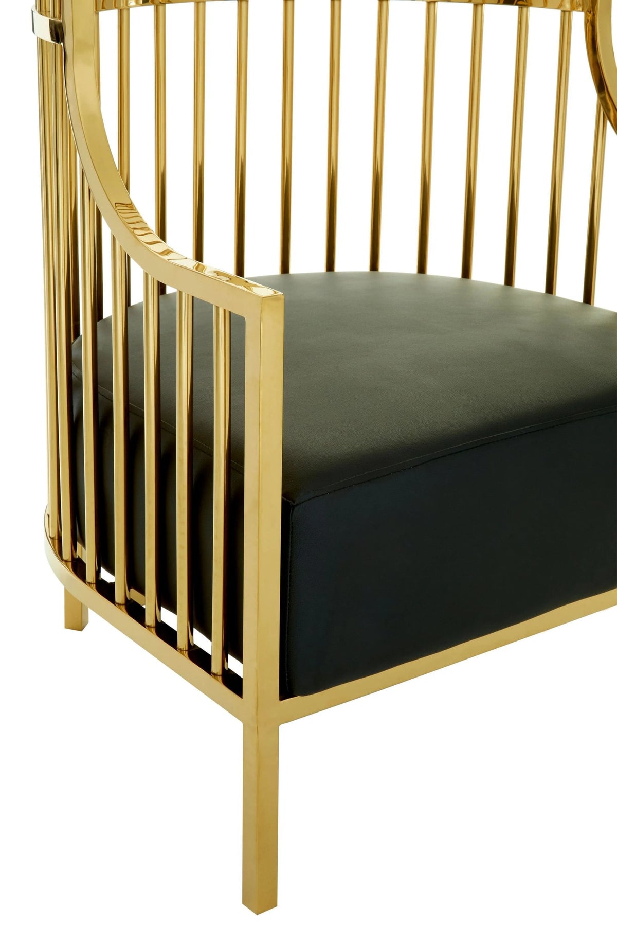 Notting Gold Finish Dome Cage Chair