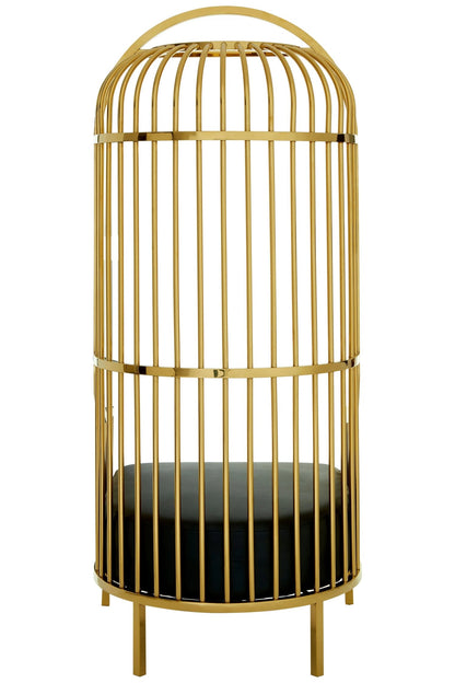 Notting Gold Finish Dome Cage Chair