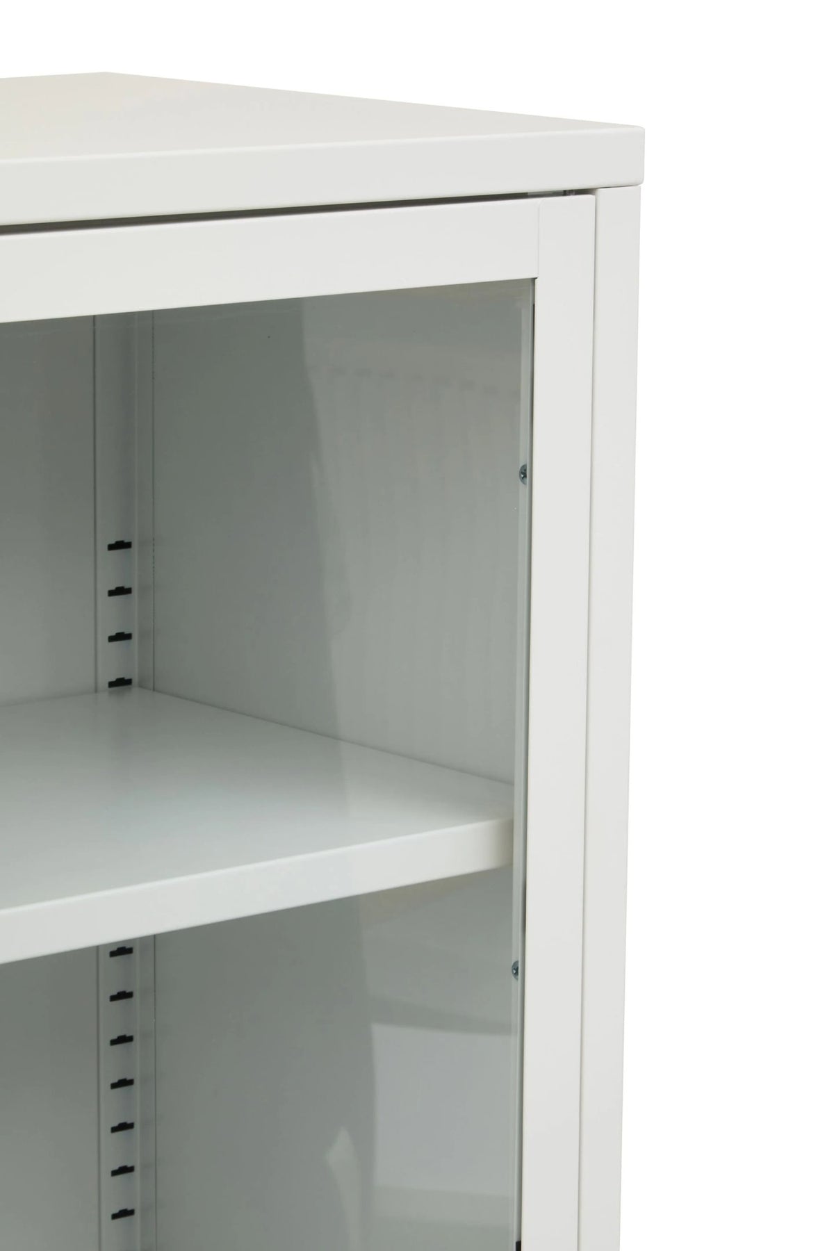Cambridge Two Door Metal Cabinet with Glass Doors 