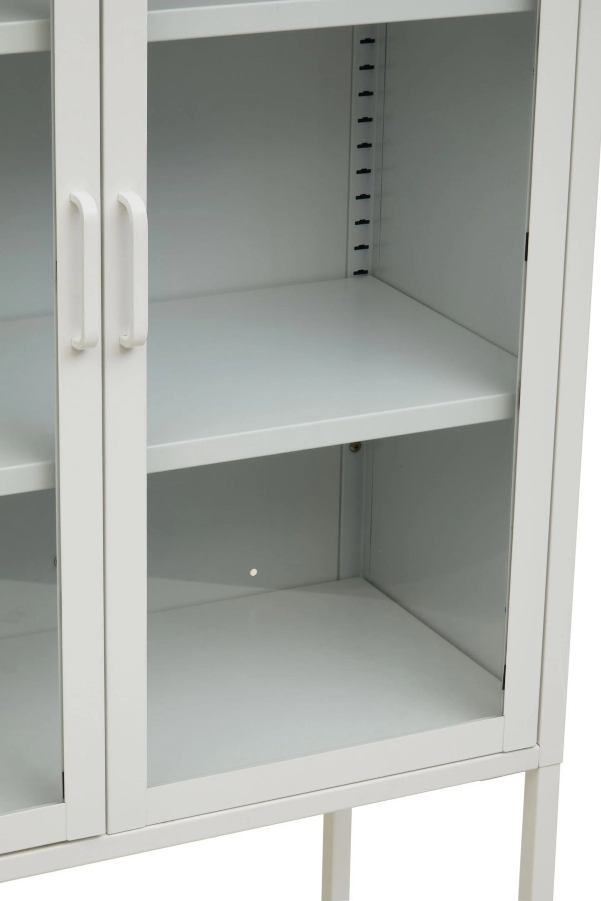 Cambridge Two Door Metal Cabinet with Glass Doors 
