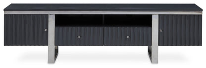 Sandringham Grey Gloss Finish Media Unit