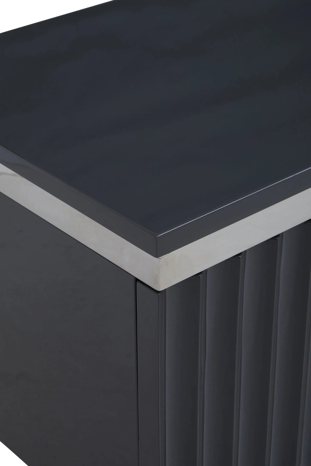 Sandringham Grey Gloss Finish Media Unit