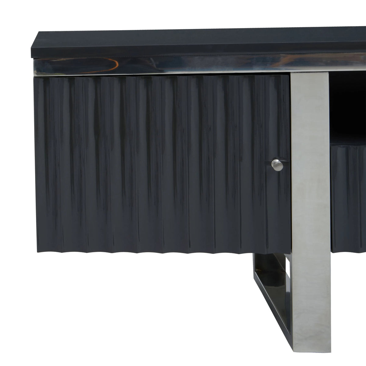 Sandringham Grey Gloss Finish Media Unit