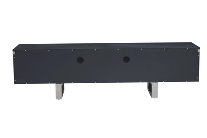 Sandringham Grey Gloss Finish Media Unit