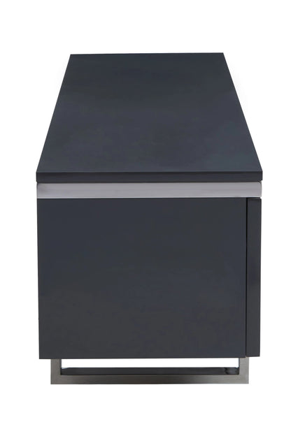 Sandringham Grey Gloss Finish Media Unit