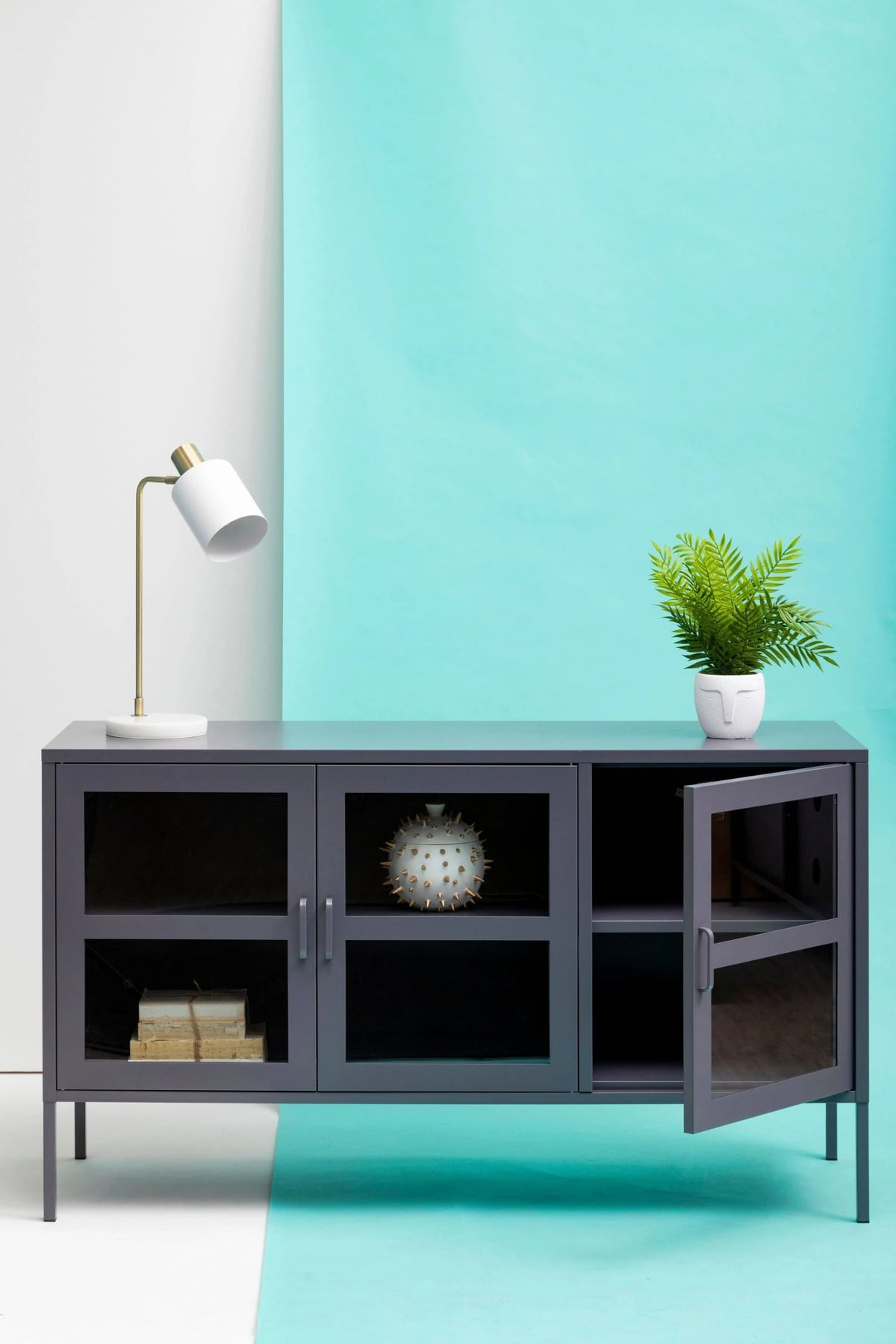 Cambridge Three Door Metal Sideboard 