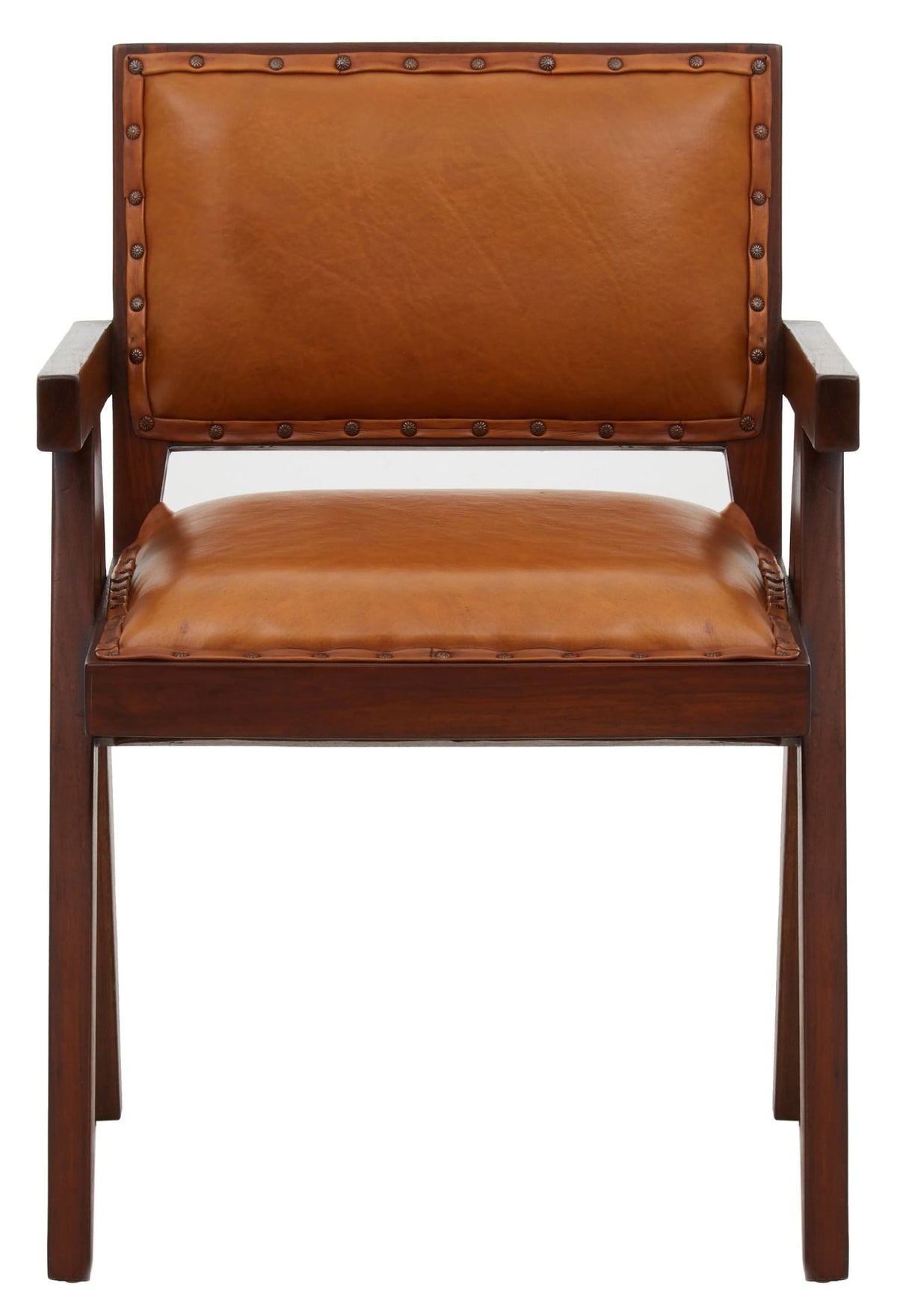 Carlton Tan Leather Dining Chair