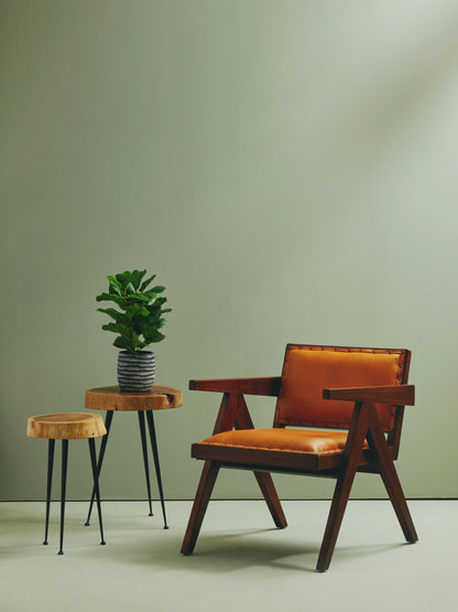 Carlton Tan Leather Dining Chair