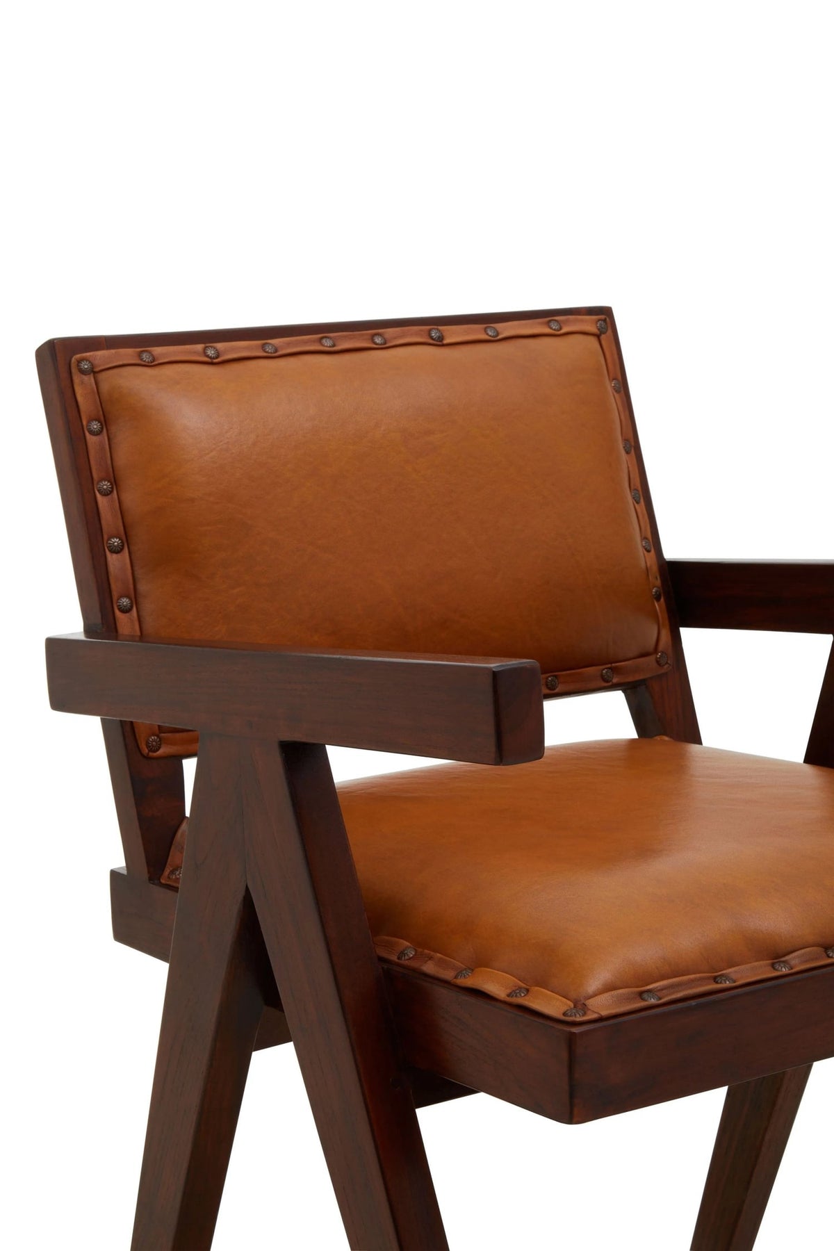 Carlton Tan Leather Dining Chair